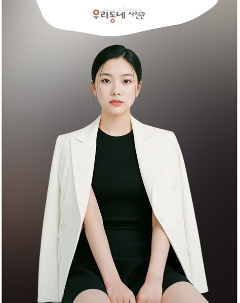 진주증명사진잘찍는곳, 결과보고 감탄하는 우리동네사진관